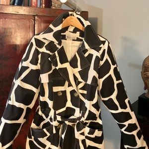 Short Trench w/Animal Graphic by Eliot Lauren